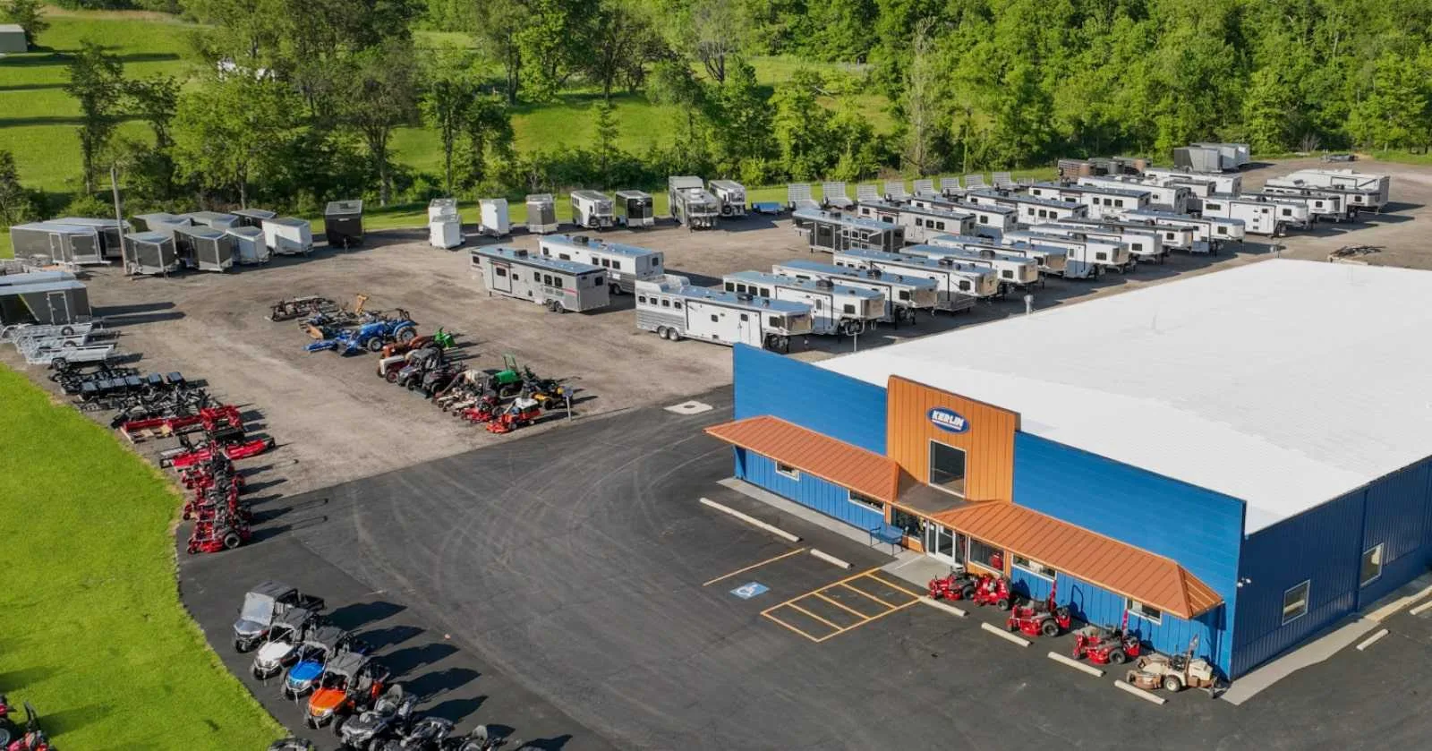 Kerlin Trailers full-service repair facility in Silver Lake, Indiana